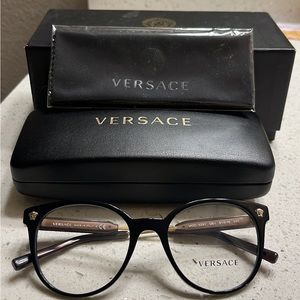 BRAND NEW,  Model: VE3291 | Color: GB1 Eyeglass Frame BLACK W/ DEMO LENS 51 mm